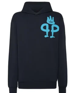 Granatowa bluza z kapturem
