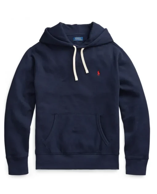 Granatowa bluza z kapturem