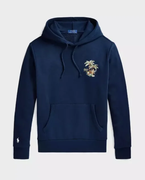 Granatowa bluza z kapturem