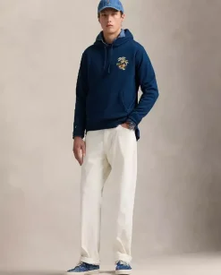 Granatowa bluza z kapturem