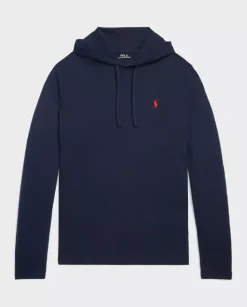 Granatowa bluza z kapturem