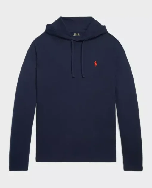 Granatowa bluza z kapturem