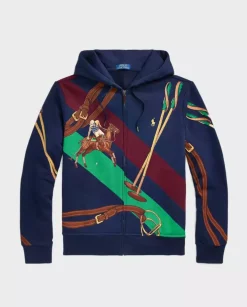 Granatowa bluza z kapturem