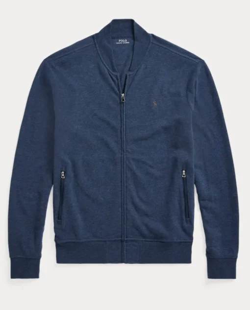 Granatowa bluza z suwakiem