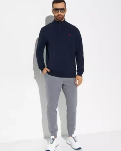 Granatowa bluza ze stójką