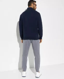 Granatowa bluza ze stójką