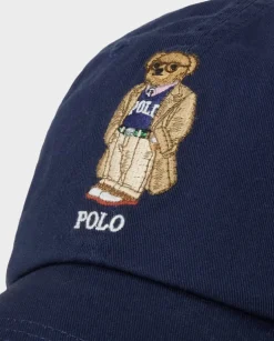 Granatowa czapka z daszkiem Polo Bear