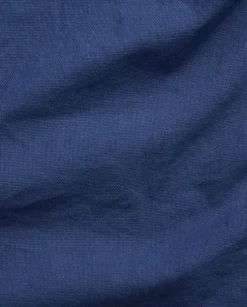 Granatowa koszula Dobby Slim Fit