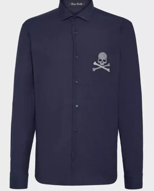 Granatowa koszula Skull&Bones