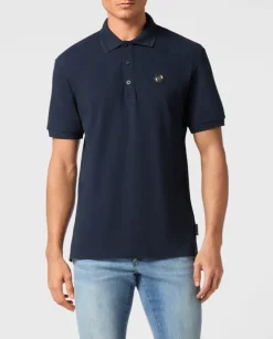 Granatowa koszulka polo