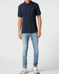 Granatowa koszulka polo