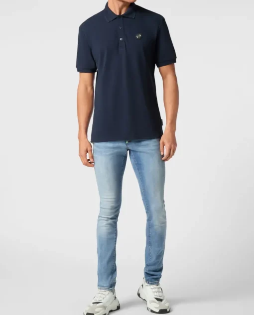 Granatowa koszulka polo