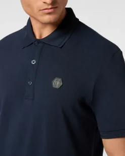 Granatowa koszulka polo