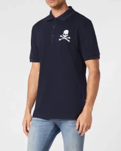 Granatowa koszulka polo