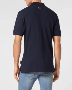 Granatowa koszulka polo