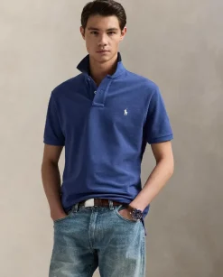 Granatowa koszulka polo Custom Slim Fit