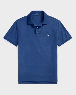 Granatowa koszulka polo Custom Slim Fit