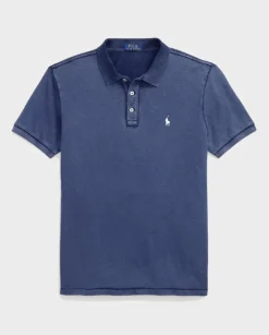 Granatowa koszulka polo Custom Slim Fit