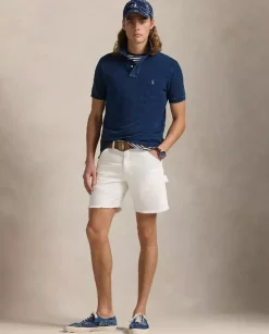 Granatowa koszulka polo Custom Slim Fit