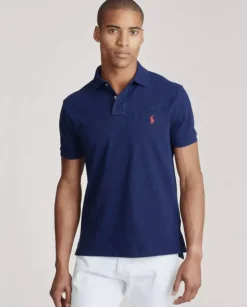 Granatowa koszulka polo Classic Fit