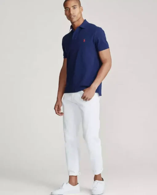 Granatowa koszulka polo Classic Fit