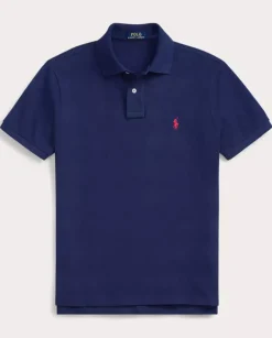 Granatowa koszulka polo Classic Fit