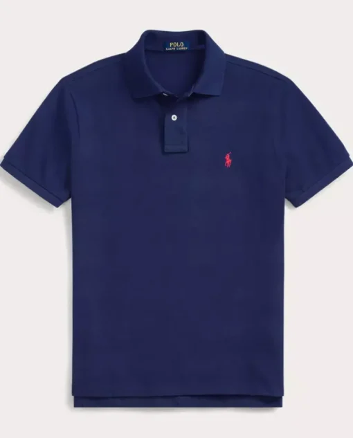 Granatowa koszulka polo Classic Fit