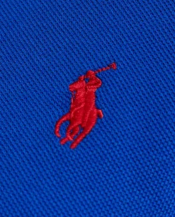 Granatowa koszulka polo Custom Slim Fit