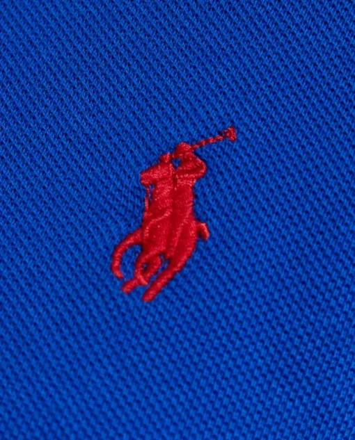 Granatowa koszulka polo Custom Slim Fit