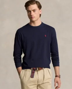 Granatowa koszulka Slim Fit