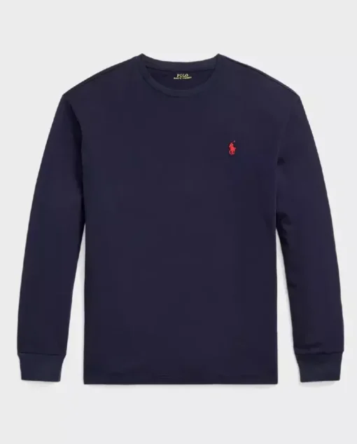 Granatowa koszulka Slim Fit