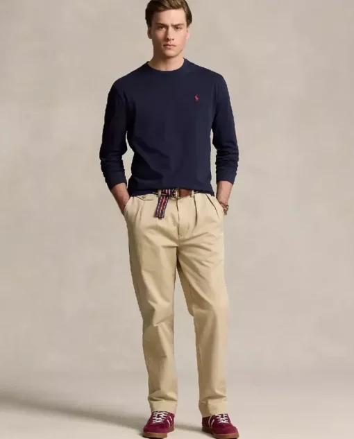 Granatowa koszulka Slim Fit