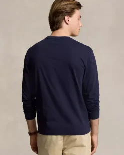 Granatowa koszulka Slim Fit