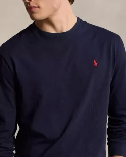 Granatowa koszulka Slim Fit