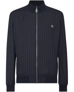 Granatowa kurtka bomber