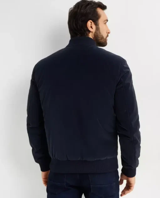 Granatowa kurtka bomber