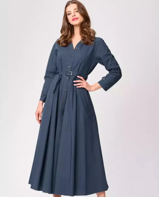 Granatowa maxi sukienka Diana