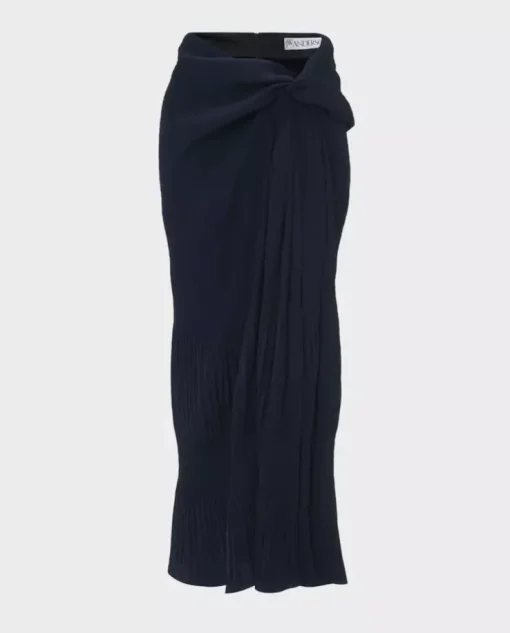 Granatowa spódnica maxi