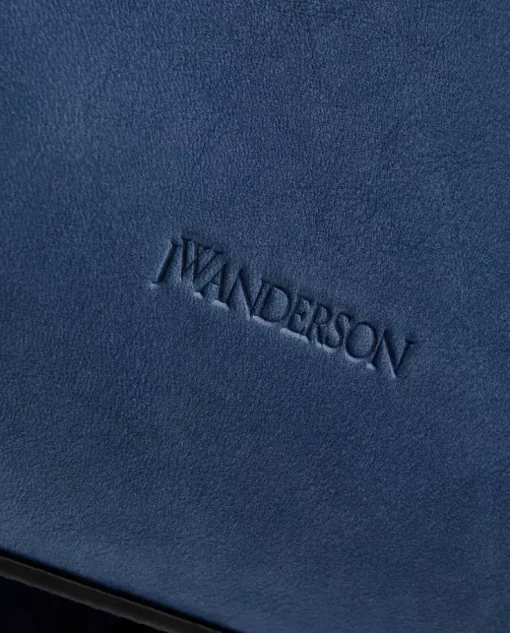 Granatowa zamszowa torebka - JWA Corner Bag