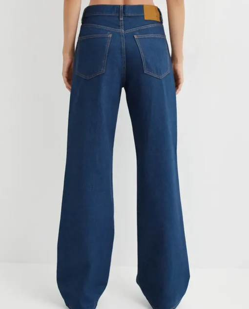 Granatowe jeansy Korea Relaxed Fit