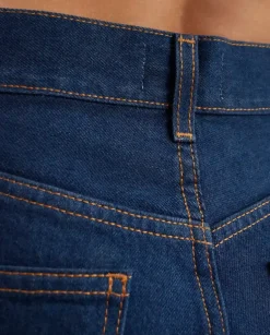 Granatowe jeansy Korea Relaxed Fit