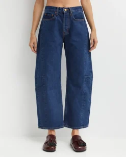 Granatowe jeansy Slim Lasso