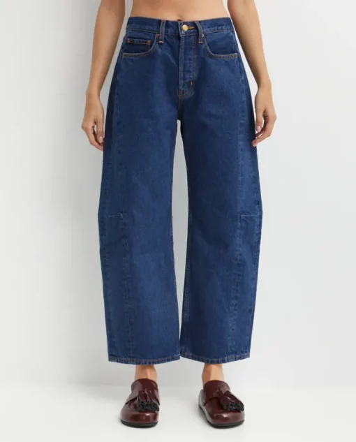 Granatowe jeansy Slim Lasso