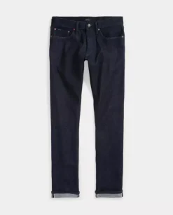 Granatowe jeansy Sullivan Slim Stretch Selvedge