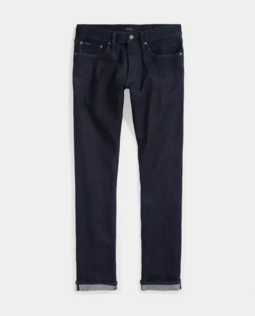 Granatowe jeansy Sullivan Slim Stretch Selvedge