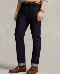 Granatowe jeansy Sullivan Slim Stretch Selvedge