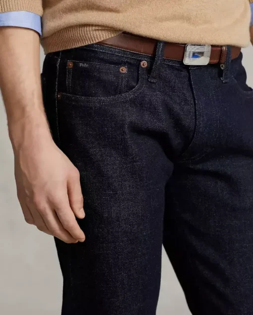 Granatowe jeansy Sullivan Slim Stretch Selvedge
