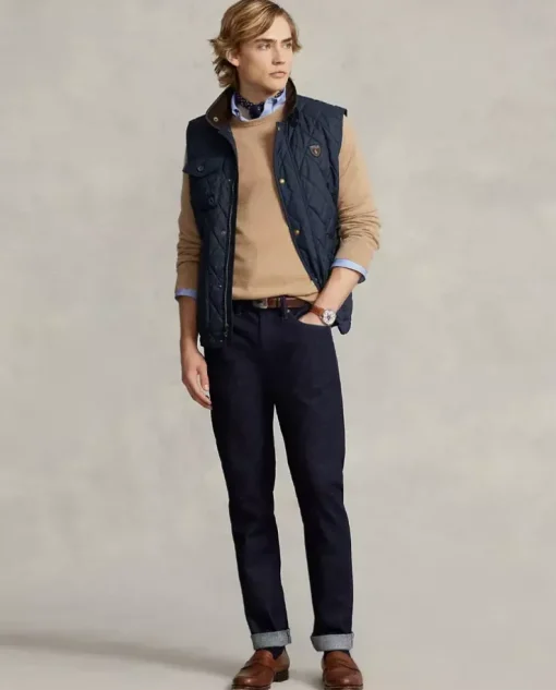 Granatowe jeansy Sullivan Slim Stretch Selvedge