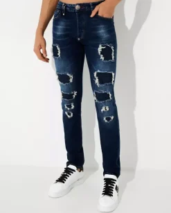 Granatowe jeansy Super Straight