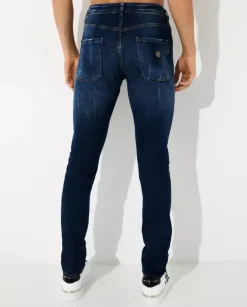 Granatowe jeansy Super Straight